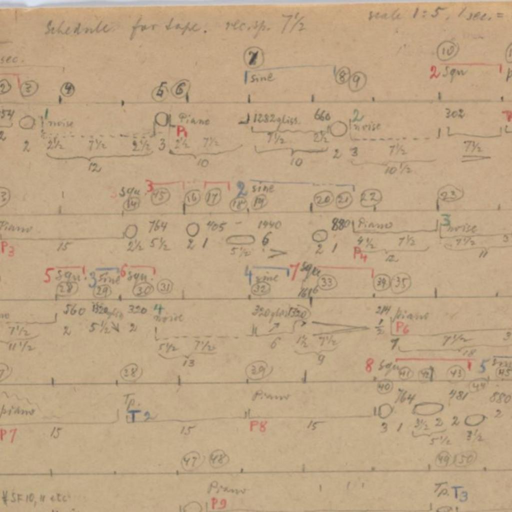 San Fernando Sequence Skizzen Ernst Krenek