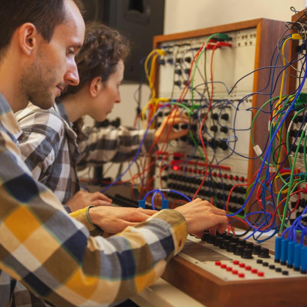 Nicoletta Favari und Christopher Salvito Buchla Synthesizer Ernst Krenek Forum Krems