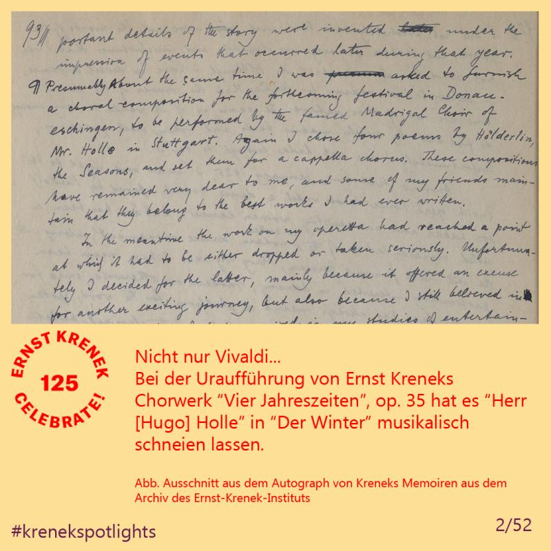 Krenek Spotlights Vier Jahreszeiten Holle Winter Krenek 2025