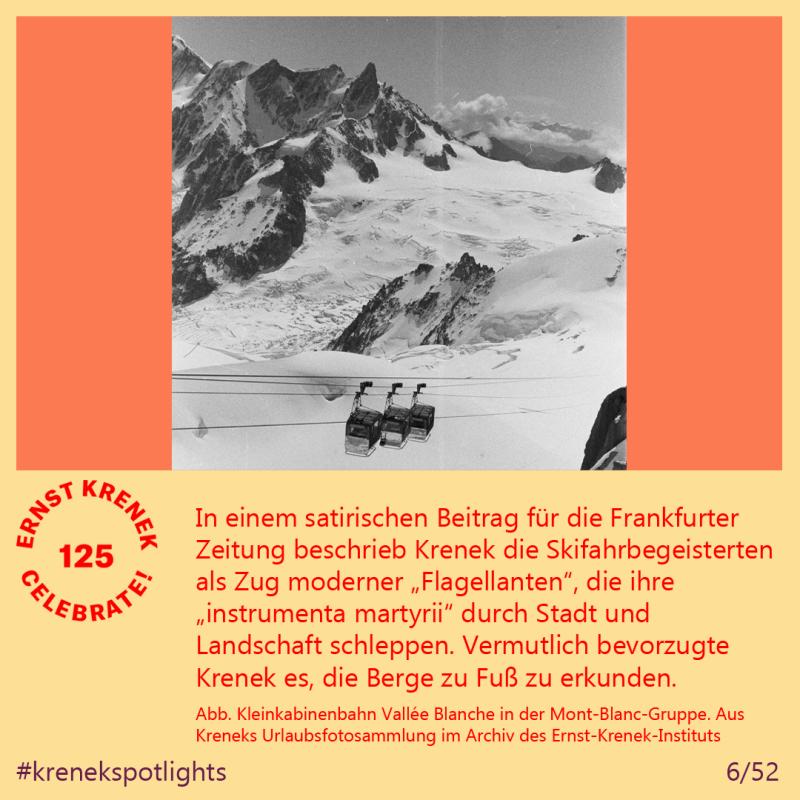 Krenek Spotlights Skifahren Seilbahn Mont-Blanc